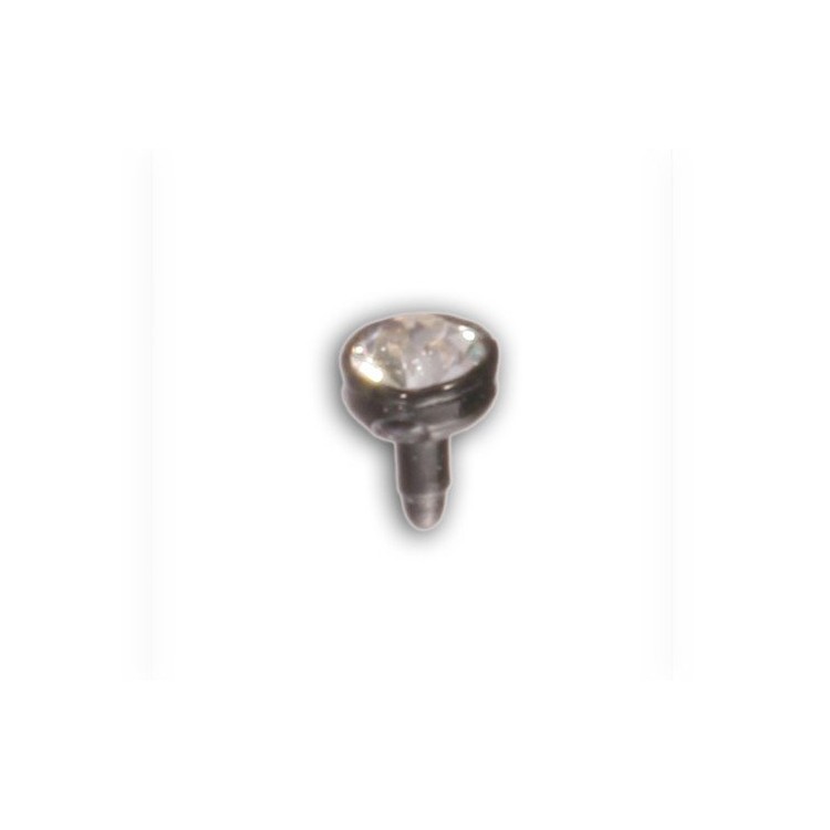 BIOFLEX BLACK PUSH FIT JEWEL LABRET HEADS BIOFLEX BLACK PUSH FIT JEWEL LABRET HEADS