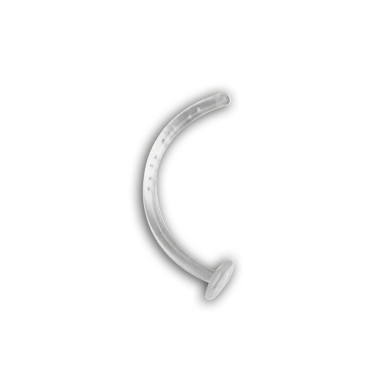 BIOFLEX CLEAR CURVED LABRETS