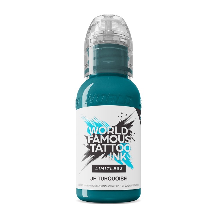 JF TURQUOISE - World Famous Limitless - 30ml - Colore Tattoo REACH JF TURQUOISE - World Famous Limitless - 30ml - Colore Tattoo REACH