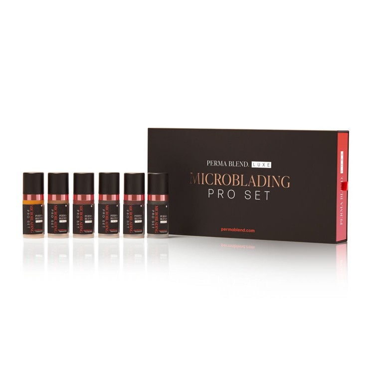 MICROBLADING PRO Set  - Perma Blend Luxe - 6x10ml - Pigmenti PMU REACH