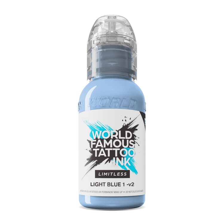 LIGHT BLUE 1 V2 - World Famous Limitless - 30ml - Colore Tattoo REACH LIGHT BLUE 1 V2 - World Famous Limitless - 30ml - Colore Tattoo REACH