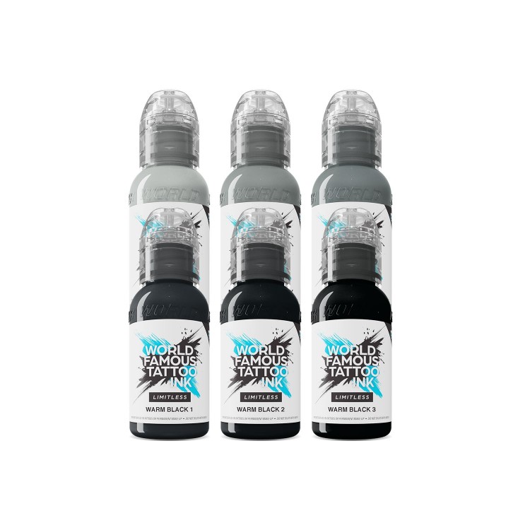 SHADES OF GREY - Warm Grey Pastel Set - World Famous Limitless - 6x30ml - Conforme REACH