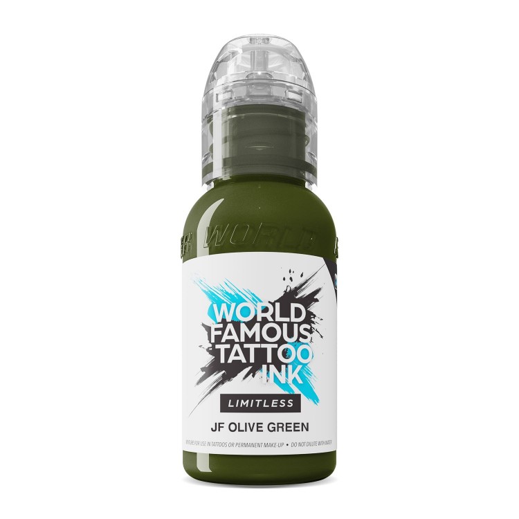 JF OLIVE GREEN - World Famous Limitless - 30ml - Colore Tattoo REACH JF OLIVE GREEN - World Famous Limitless - 30ml - Colore Tattoo REACH