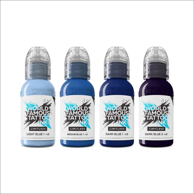 SHADES OF BLUE Collection - World Famous Limitless - 4x30ml - Conforme REACH