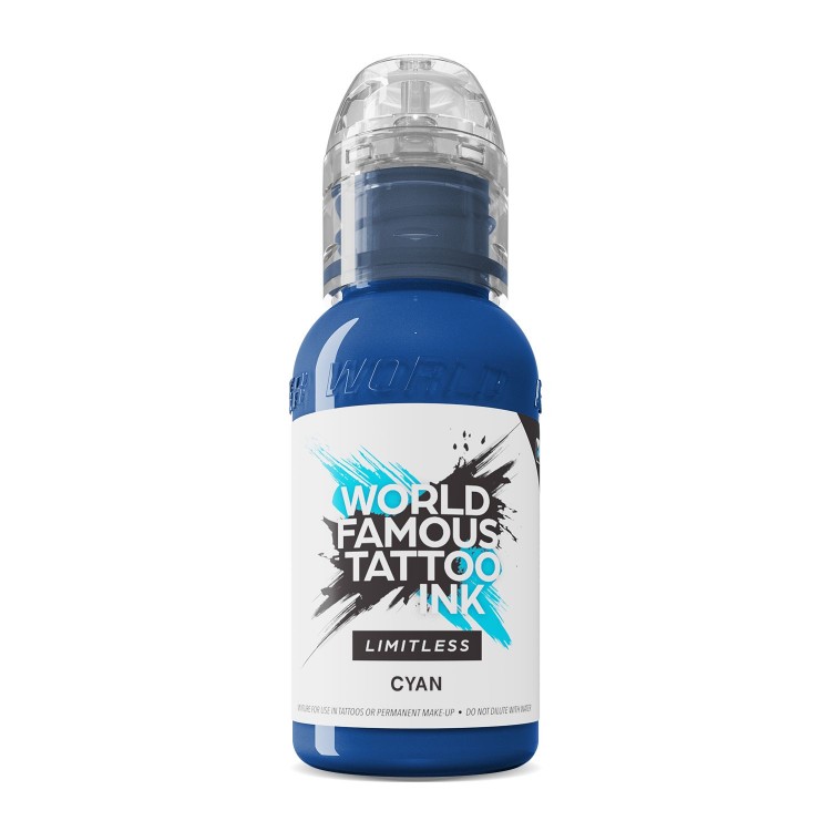 CYAN - World Famous Limitless - 30ml - Colore Tattoo REACH CYAN - World Famous Limitless - 30ml - Colore Tattoo REACH