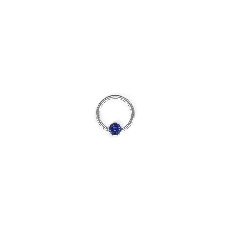 SS 316 JEWELLED FLAT BCR 1,2x8mm SS 316 JEWELLED FLAT BCR 1,2x8mm