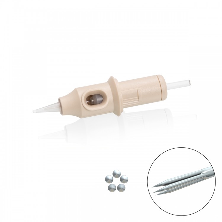 05 RS (Round Shader) 0,30mm - Medium Taper - Cartucce Biotek Universali - Aghi PMU - 20pz 05 RS (Round Shader) 0,30mm - Medium Taper - Cartucce Biotek Universali - Aghi PMU - 20pz