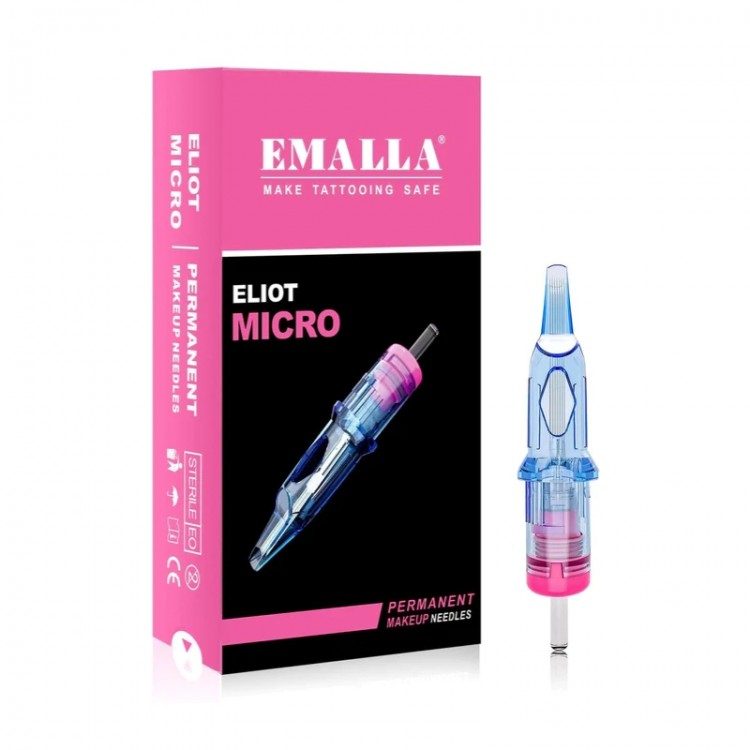 05 FL (Flat) 0,30mm - Medium Taper - Cartucce Emalla ELIOT MICRO - Aghi PMU - 20pz