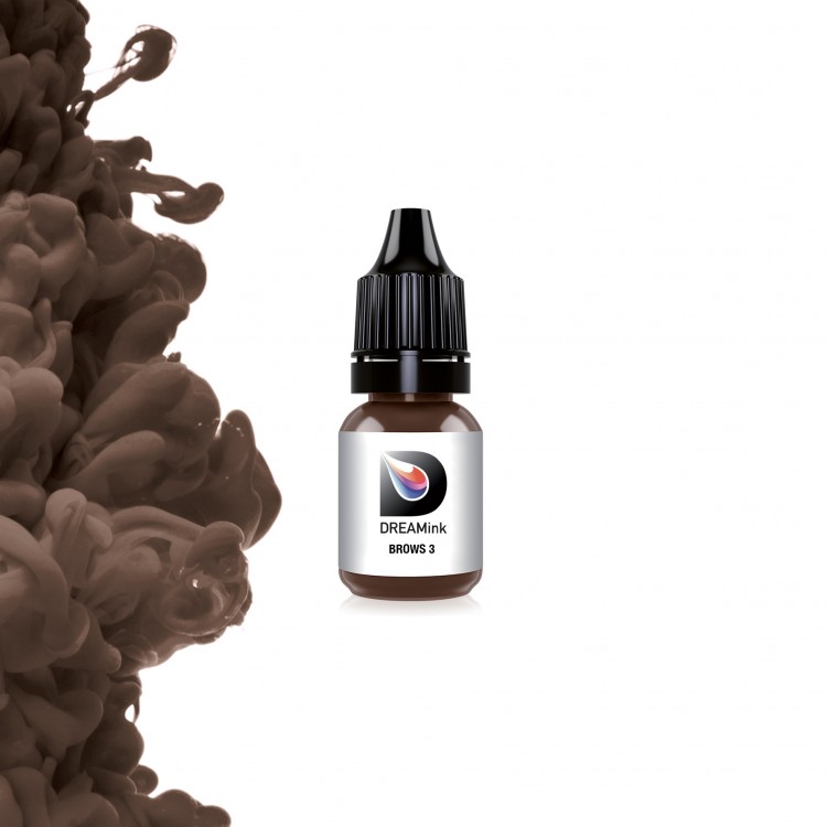 BROWS 3 Castano Medioscuro - Dreamink - 10ml - Pigmento PMU REACH BROWS 3 Castano Medioscuro - Dreamink - 10ml - Pigmento PMU REACH