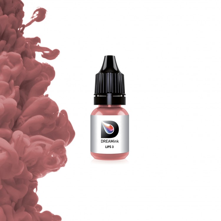 LIPS 3 Rosso Mattone Tenue - Dreamink - 10ml - Pigmento PMU REACH LIPS 3 Rosso Mattone Tenue - Dreamink - 10ml - Pigmento PMU REACH