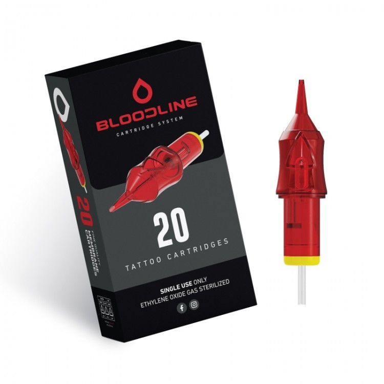 18 RS (Round Shader) - Long Taper - Cartucce BodySupply Bloodline - Aghi Tattoo - 20pz 18 RS (Round Shader) - Long Taper - Cartucce BodySupply Bloodline - Aghi Tattoo - 20pz