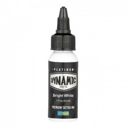 BRIGHT WHITE - Dynamic Platinum Tattoo Ink - 30ml - Conforme REACH