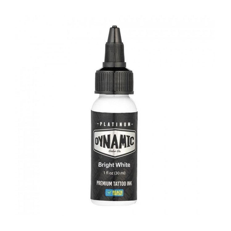 BRIGHT WHITE - Dynamic Platinum Tattoo Ink - 30ml - Conforme REACH BRIGHT WHITE - Dynamic Platinum Tattoo Ink - 30ml - Conforme REACH