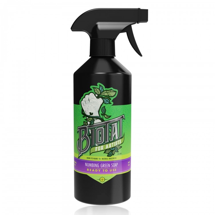 BIOTAT Numbing Tattoo Green Soap Ready To Use - 500ml BIOTAT Numbing Tattoo Green Soap Ready To Use - 500ml