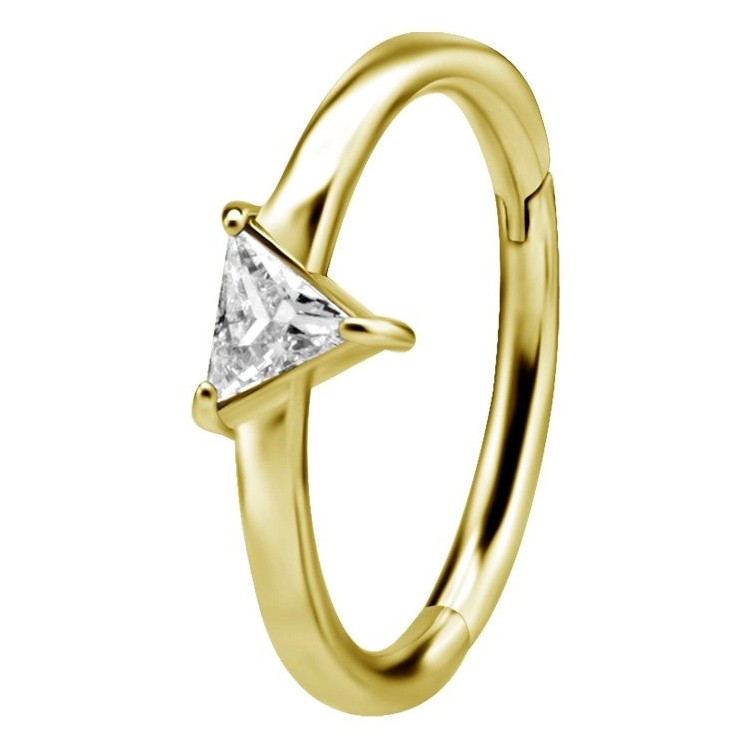 GD 316 HINGED RING SET W. TRIANGLE ZIRCONIA 1,2x12mm WH GD 316 HINGED RING SET W. TRIANGLE ZIRCONIA 1,2x12mm WH
