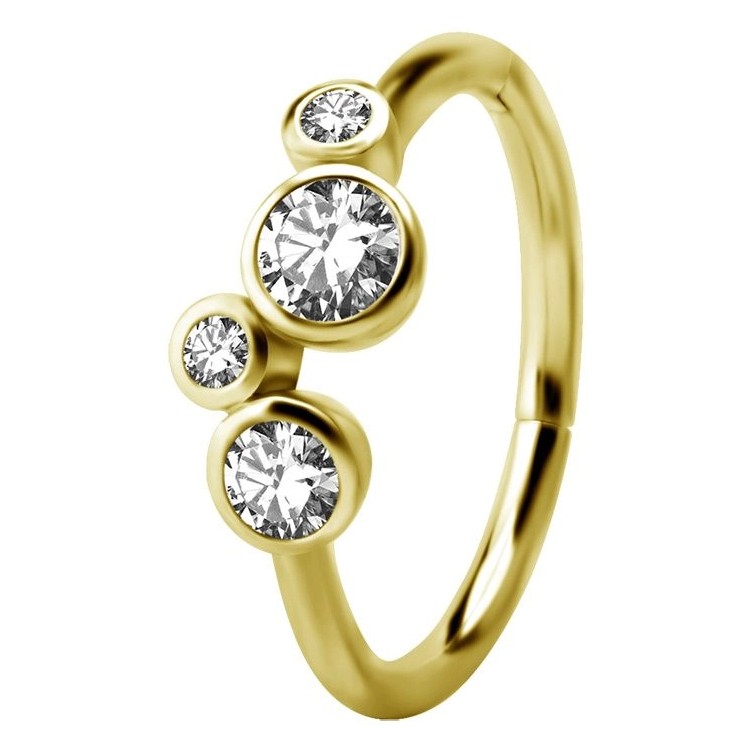 GD 316 HINGED RING SET W. ZIRCONIA 1,2x12mm WH GD 316 HINGED RING SET W. ZIRCONIA 1,2x12mm WH