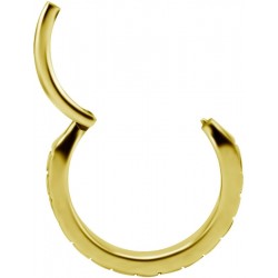 GD 316 HINGED RING SET W. SQUARE ZIRCONIA 1,2x12mm WH