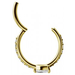 GD 316 HINGED RING SET W. MARQUISE ZIRCONIA 1,2x12mm WH