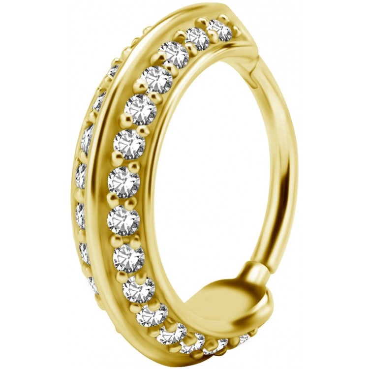 GD 316 HINGED RING SET W. ZIRCONIA 1,2x12mm WH GD 316 HINGED RING SET W. ZIRCONIA 1,2x12mm WH
