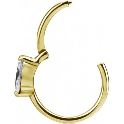 GD 316 HINGED RING SET W. MARQUISE ZIRCONIA 1,2x12mm WH
