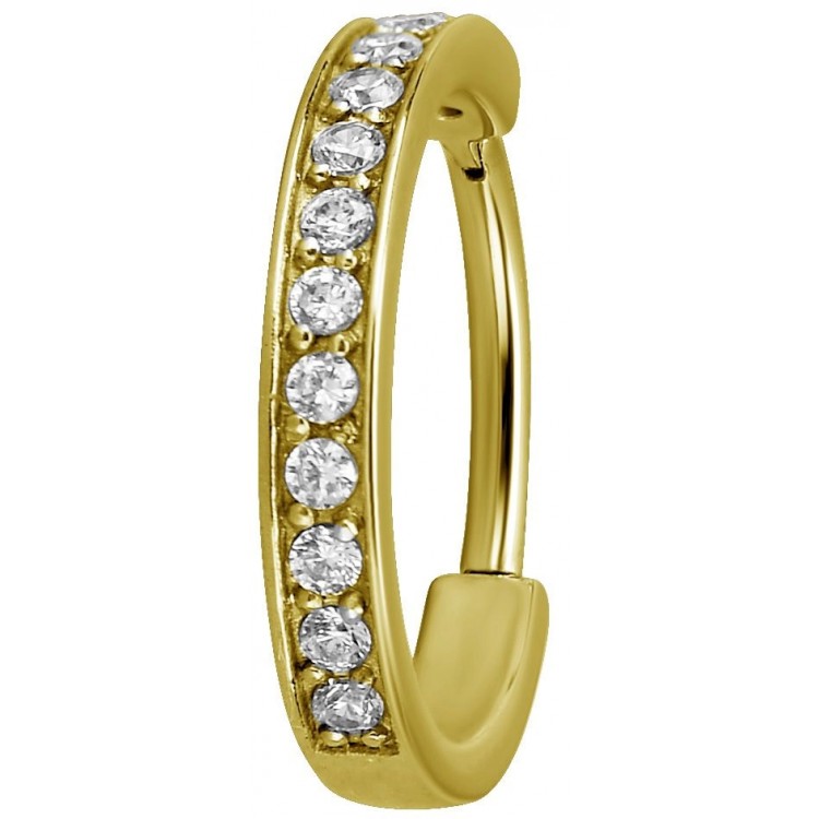 GD 316 HINGED RING (SINGLE ROW) SET W. ZIRCONIA GD 316 HINGED RING (SINGLE ROW) SET W. ZIRCONIA