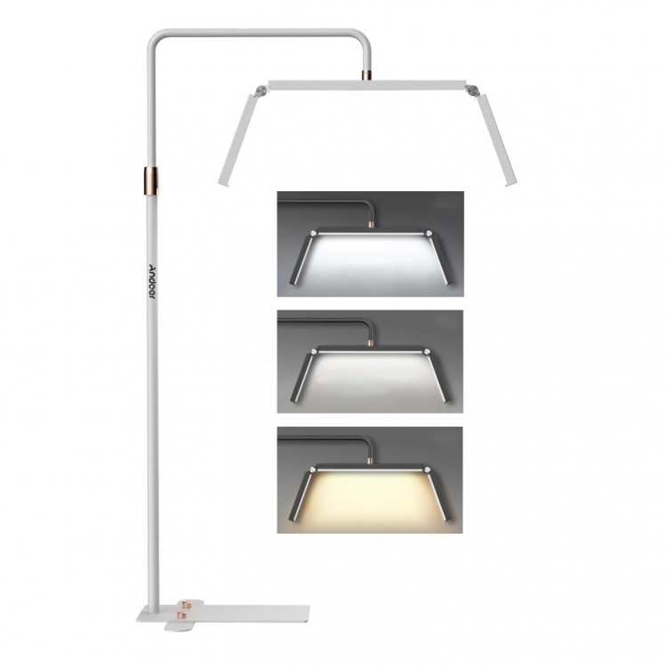Lampada LED ANDOER Pieghevole - con supporto per Smartphone - Luce Calda Neutra Fredda Lampada LED ANDOER Pieghevole - con supporto per Smartphone - Luce Calda Neutra Fredda