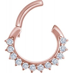 RG 316 JEWELLED CURVED BAR SEPTUM CLICKERS mod. 13