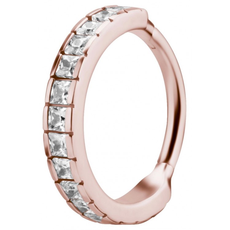 RG 316 HINGED RING SET W. SQUARE ZIRCONIA RG 316 HINGED RING SET W. SQUARE ZIRCONIA