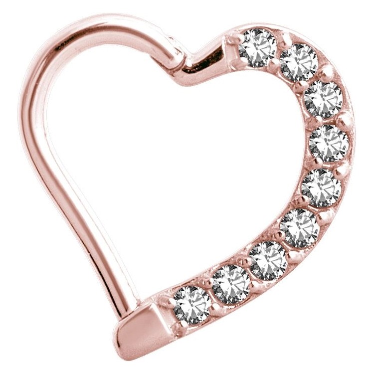 RG 316 JEWELLED HINGED HEART RING LEFT RG 316 JEWELLED HINGED HEART RING LEFT