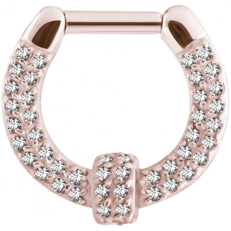 RG 316 SEPTUM CLICKERS SWAROVSKI PAVE SETTING RG 316 SEPTUM CLICKERS SWAROVSKI PAVE SETTING