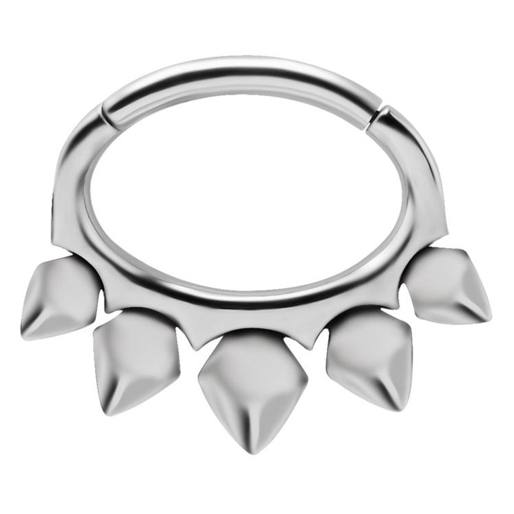 SS 316 HINGED SEPTUM & DAITH CLICKERS 1,2x6mm mod.14 SS 316 HINGED SEPTUM & DAITH CLICKERS 1,2x6mm mod.14