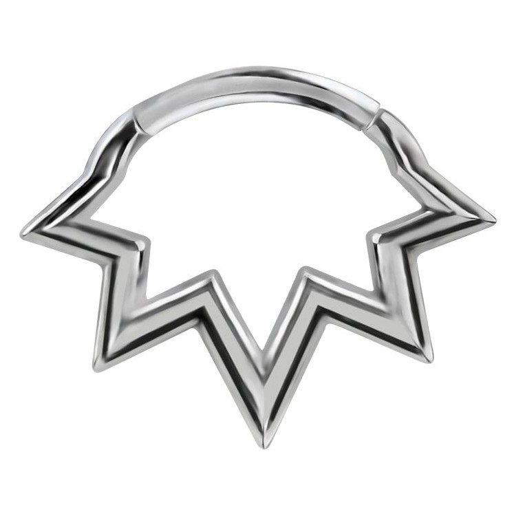 SS 316 HINGED SEPTUM & DAITH CLICKERS 1,2x6mm mod.13