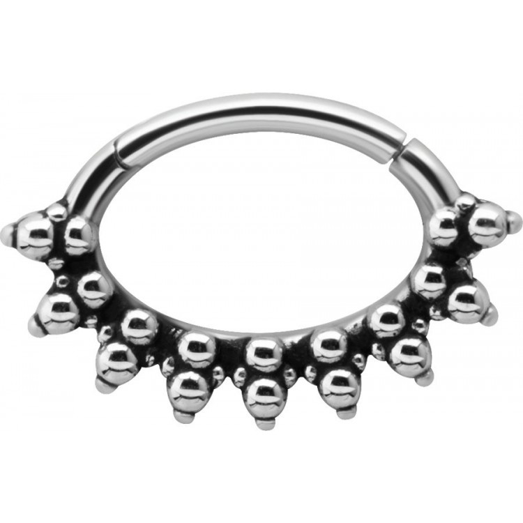 SS 316 HINGED SEPTUM & DAITH CLICKERS 1,2x6mm mod.11 SS 316 HINGED SEPTUM & DAITH CLICKERS 1,2x6mm mod.11