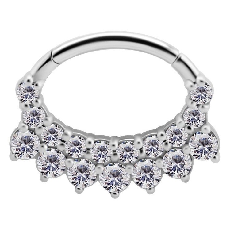 SS 316 HINGED SEPTUM/DAITH CLICKER 1,2x6mm WH mod. 12 SS 316 HINGED SEPTUM/DAITH CLICKER 1,2x6mm WH mod. 12