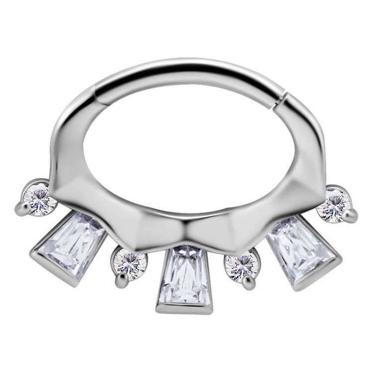 SS 316 HINGED SEPTUM/DAITH CLICKER 1,2x6mm WH mod. 11 SS 316 HINGED SEPTUM/DAITH CLICKER 1,2x6mm WH mod. 11