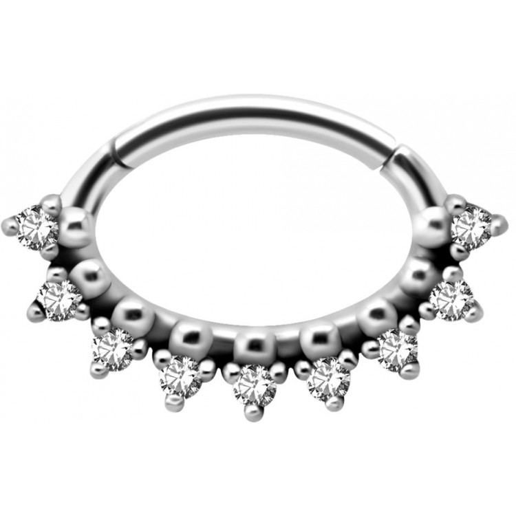 SS 316 HINGED SEPTUM/DAITH CLICKER 1,2x6mm WH mod. 08 SS 316 HINGED SEPTUM/DAITH CLICKER 1,2x6mm WH mod. 08