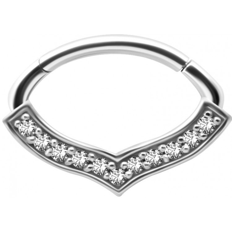 SS 316 HINGED SEPTUM/DAITH CLICKER 1,2x6mm WH mod. 07 SS 316 HINGED SEPTUM/DAITH CLICKER 1,2x6mm WH mod. 07