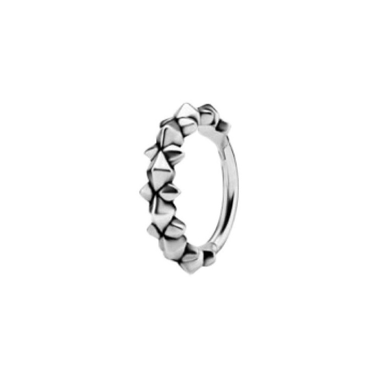 SS 316 HINGED RING (PYRAMIDS & SPIKES) 1,2x12mm SS 316 HINGED RING (PYRAMIDS & SPIKES) 1,2x12mm