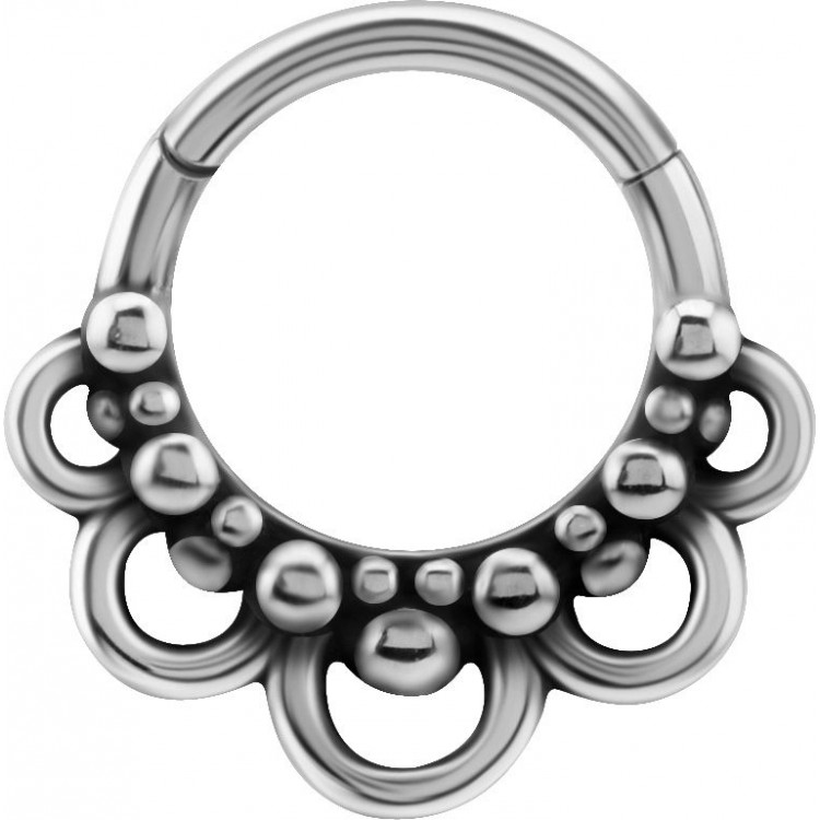 SS 316 HINGED TRIBAL CLICKER SS 316 HINGED TRIBAL CLICKER