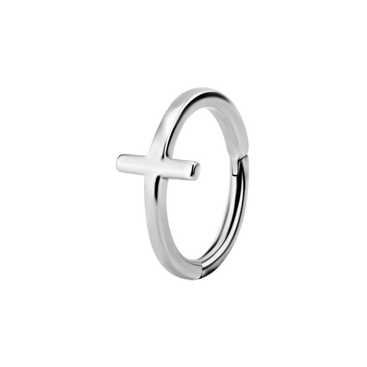 SS 316 CLICKER RING (CROSS) SS 316 CLICKER RING (CROSS)