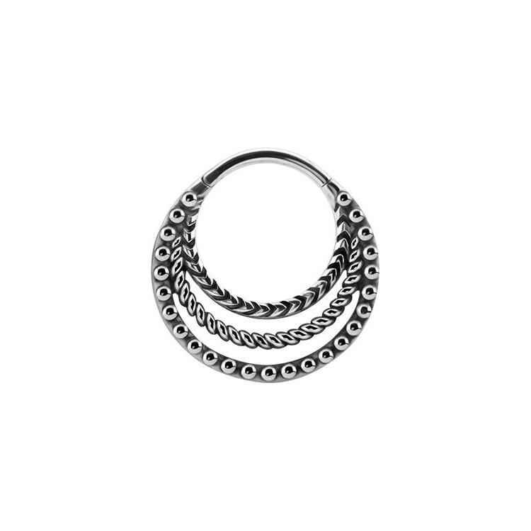 SS 316 HINGED TRIBAL CLICKER SS 316 HINGED TRIBAL CLICKER