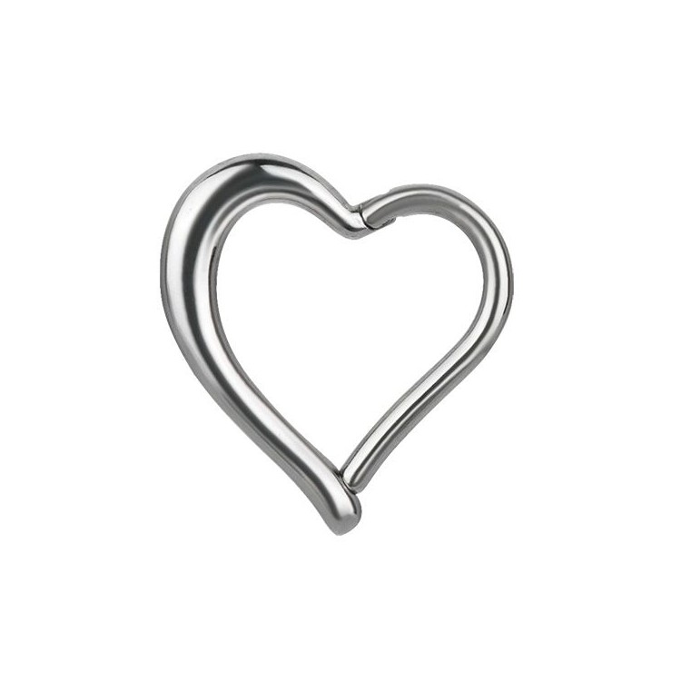 SS 316 HINGED HEART RING SS 316 HINGED HEART RING