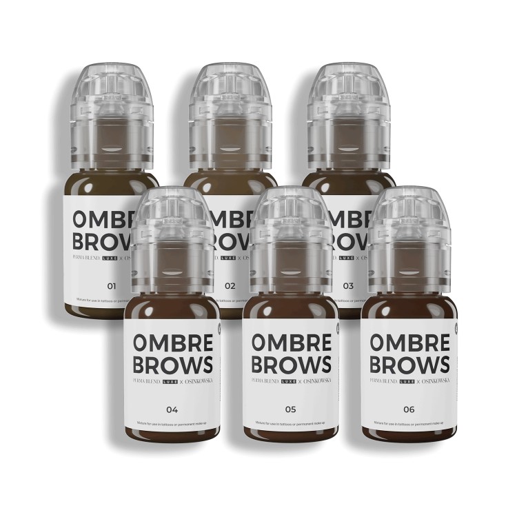Paulina Osinkowska OMBRE BROWS Set - Perma Blend Luxe - 6x15ml - Conforme REACH