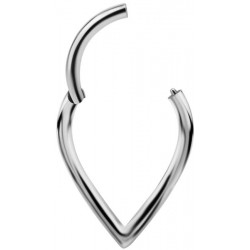 SS 316 PLAIN V SHAPED CLICKER 1,2x8mm