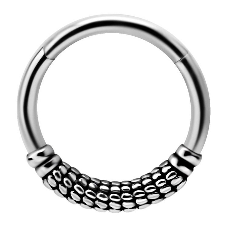 SS 316 ETHNIC HINGED CLICKER SS 316 ETHNIC HINGED CLICKER