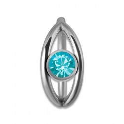 SS 316 JEWELLED HINGED RING