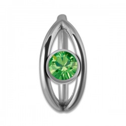 SS 316 JEWELLED HINGED RING