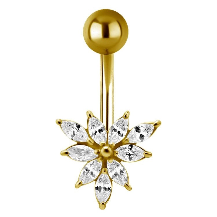 GD 316 JEWEL BANANA 1,6x10mm MARQUISE CLUSTER - WH GD 316 JEWEL BANANA 1,6x10mm MARQUISE CLUSTER - WH