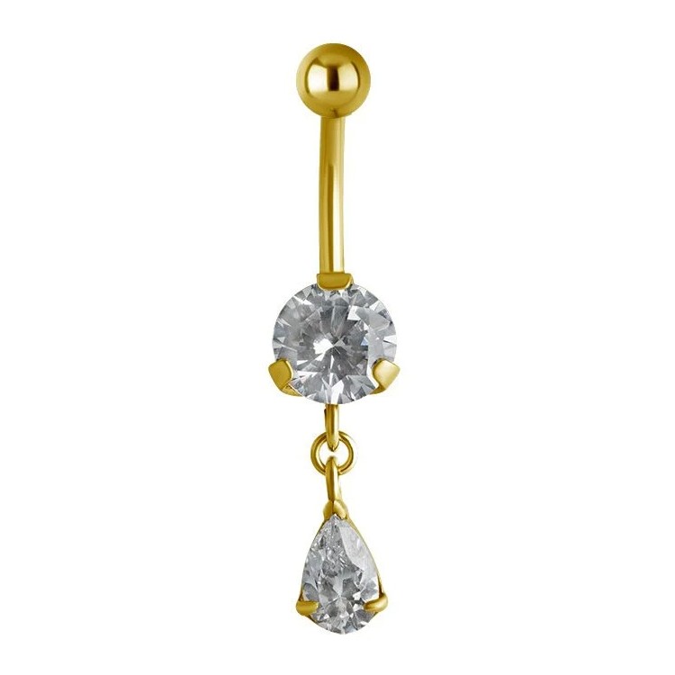 GD 316 JEWEL BANANA WITH DANGLES 1,6x10mm model 29 WH GD 316 JEWEL BANANA WITH DANGLES 1,6x10mm model 29 WH