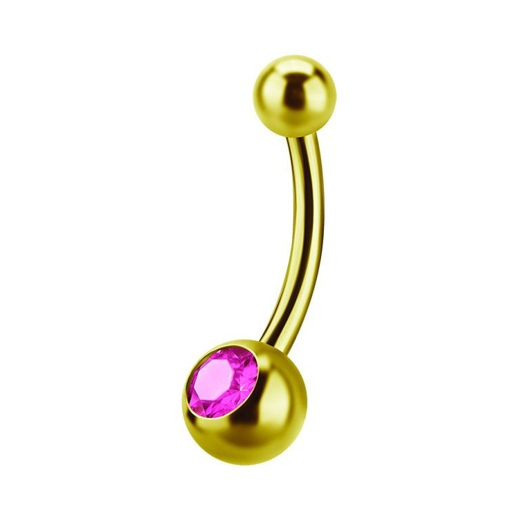 GD 316 6mm JEWEL NAVEL BARBELLS GD 316 6mm JEWEL NAVEL BARBELLS